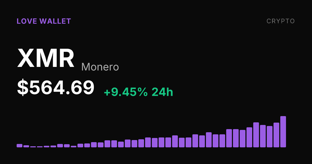 Monero Surges 9.45% in a Day, Up More Than 60% Over 30 Days