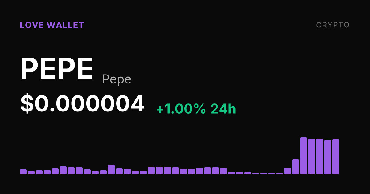 Pepe Extends Rally With 57.59% Gain Over Past Week